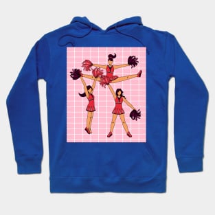 Dancing Cheerleader Cheers With Pom Poms Hoodie